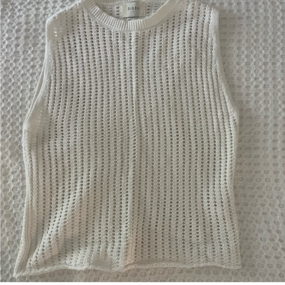 DISSH Cream Sleeveless top